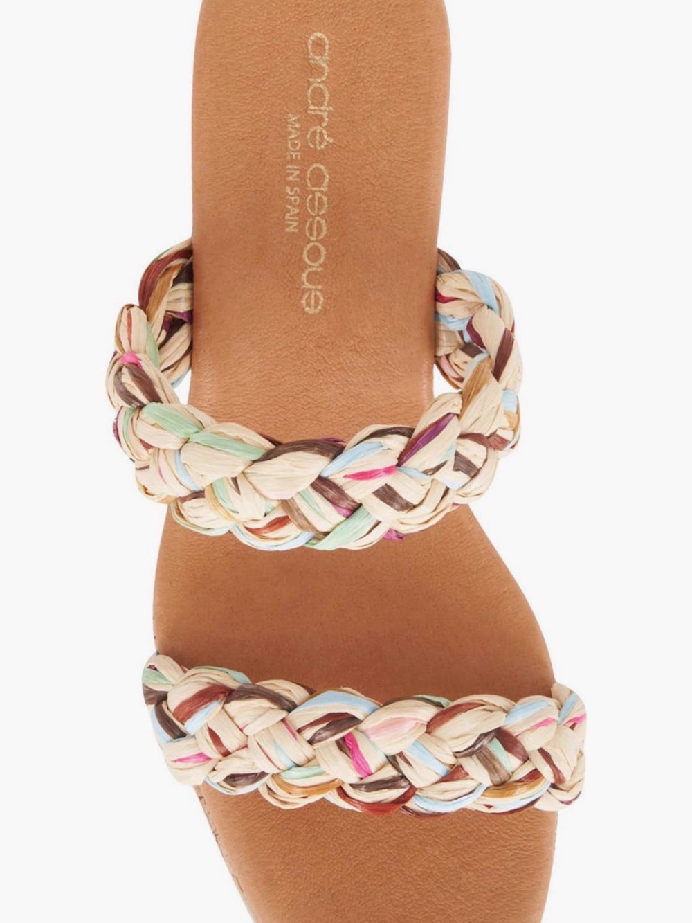 Adora Assouu Multicolor Braided Strap Women’s Sandal